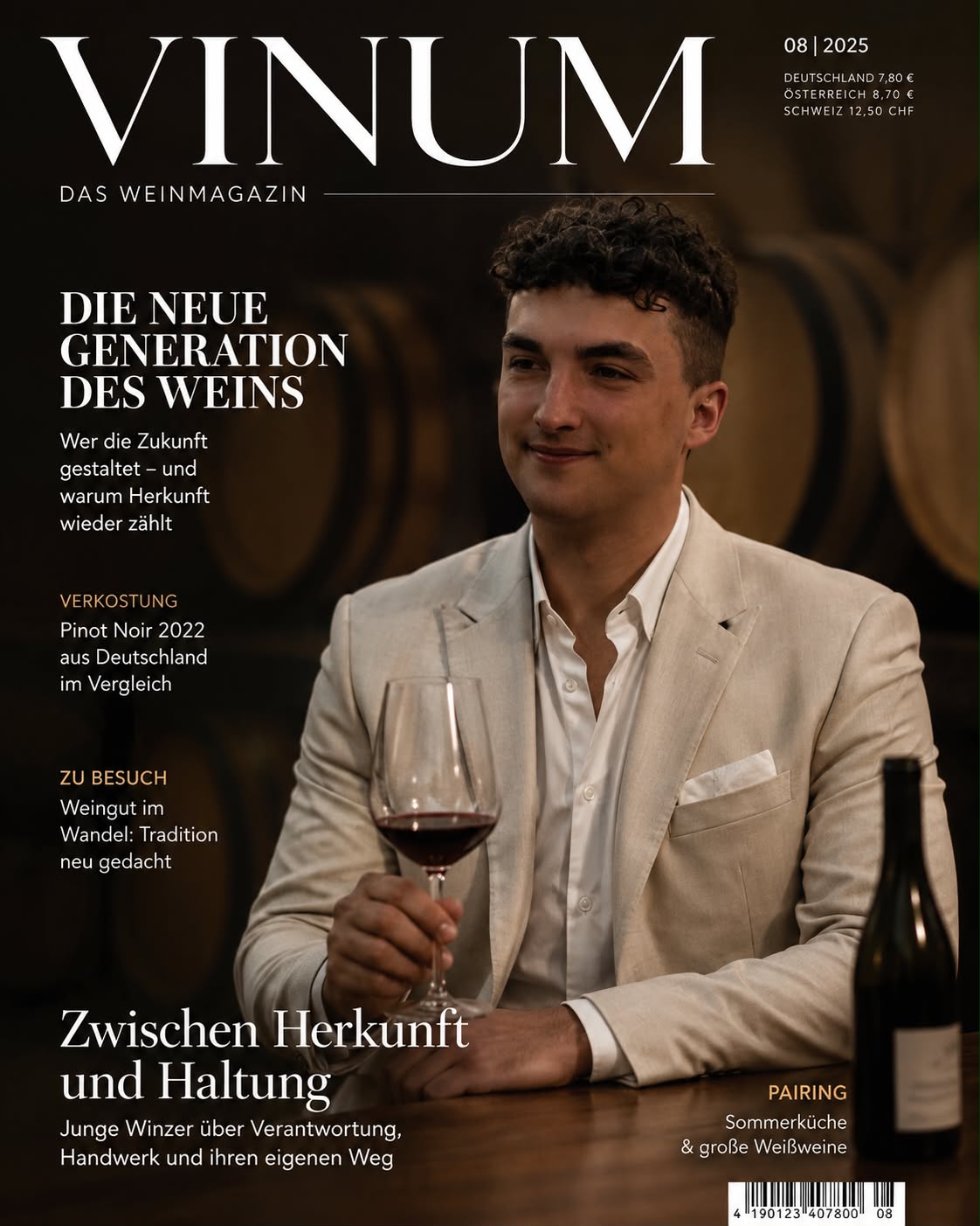 Vinum Magazin Cover — „Weltklasse-Sommelier 2024"